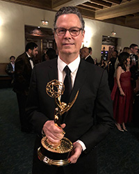 John Van Tongeren with Emmy Award